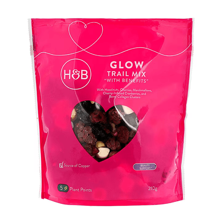 Holland & Barrett Glow Trail Mix con Beneficios - 210g