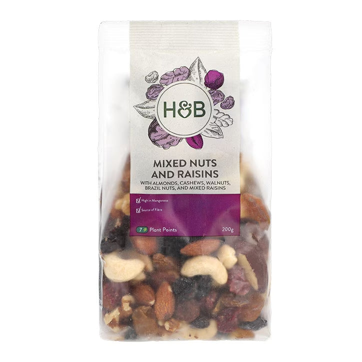 Holland &amp; Barrett Mixed Nuts &amp; Raisins - 200g