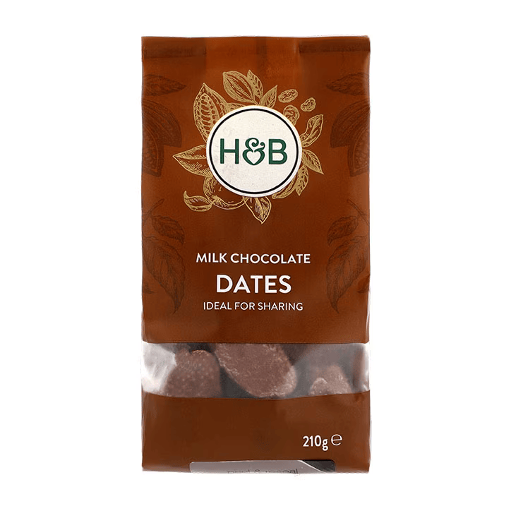 Holland & Barrett Dátiles con Chocolate con Leche - 210g