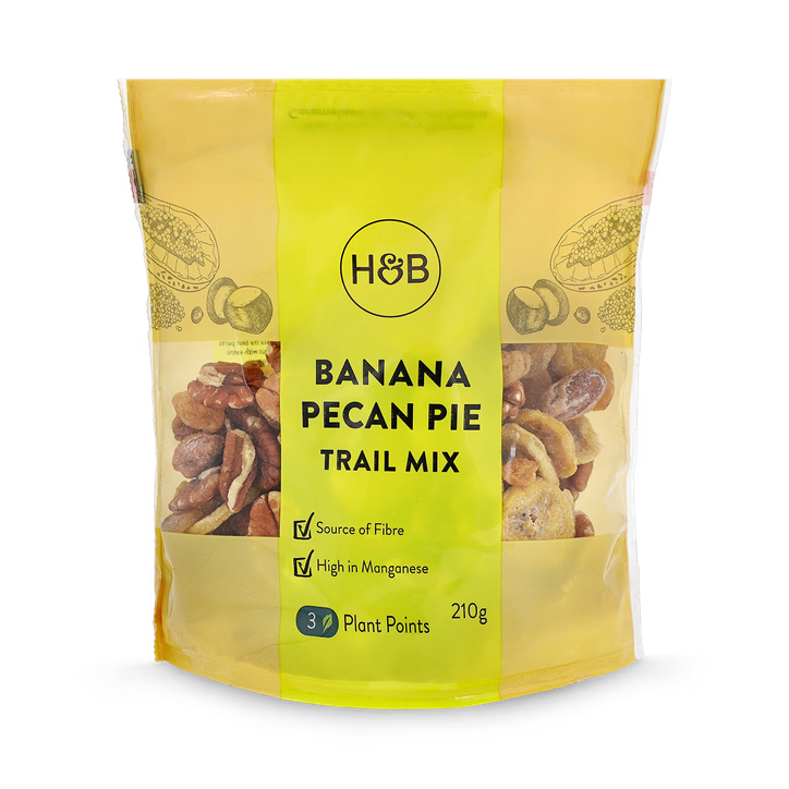 Holland & Barrett Pastel de Plátano y Nueces Pecan Trail Mix - 210g