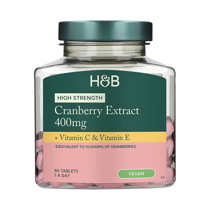Holland & Barrett Extracto de Arándano Rojo de Alta Potencia 400 mg -  90 Comprimidos