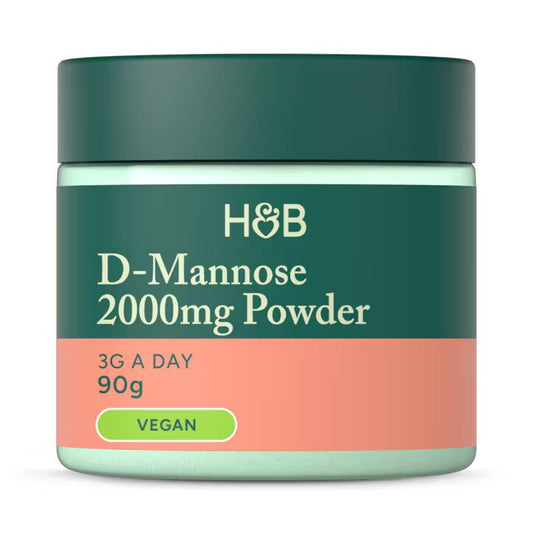 Holland & Barrett Polvo de D-Manosa + Inulina, Arándano Rojo, Magnesio y Zonc - 2000mg