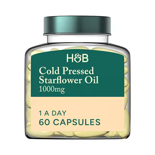 Holland & Barrett Aceite de Borraja Prensado en Frío 1000 mg - 60 Cápsulas