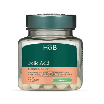 Holland & Barrett Ácido Fólico  400μg - 90 Comprimidos