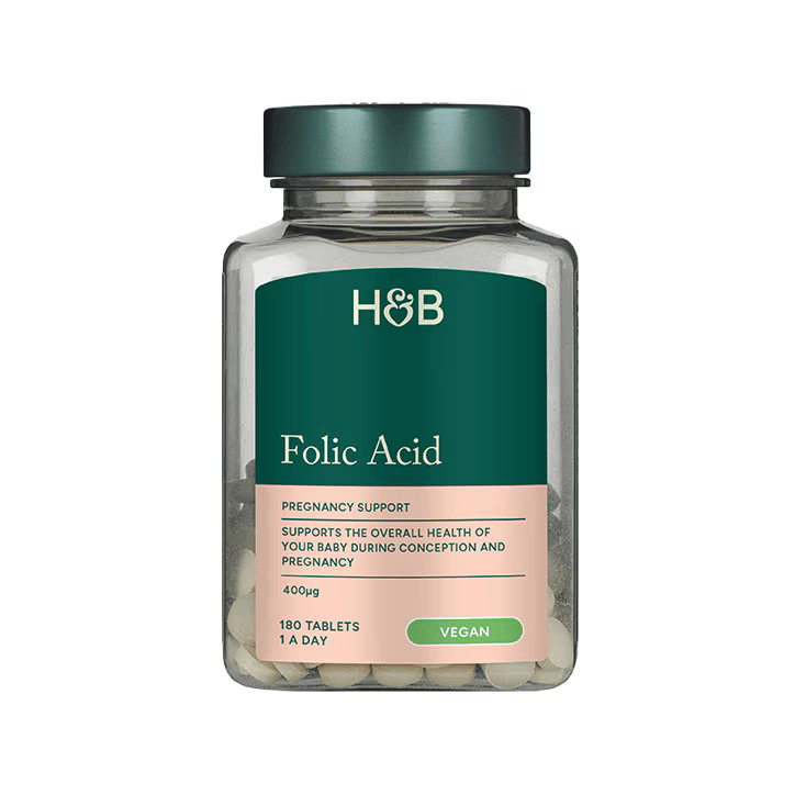 Holland & Barrett Ácido Fólico  400μg - 180 Comprimidos
