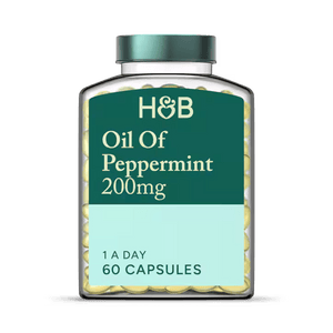Holland & Barrett Aceite de Menta 200 mg Cápsulas para Apoyo Digestivo y Bienestar General