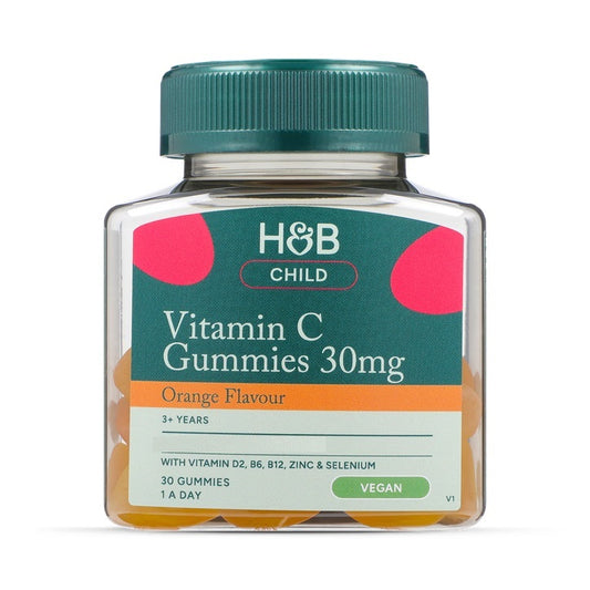 Holland & Barrett Complemento alimenticio a base de vitamina C, vitaminas D2, B6 y B12, y minerales zinc y selenio.