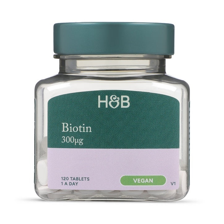 Holland & Barrett Complemento alimenticio a base de biotina (D-biotina) 300µg - 120 Comprimidos