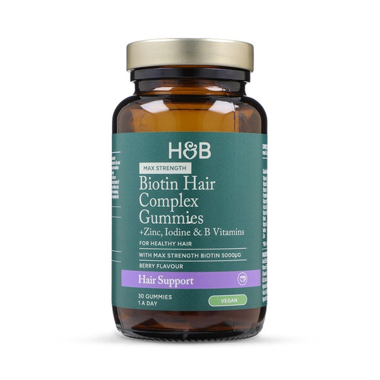 Holland & Barrett Complejo Capilar de Biotina de Alta Potencia Sabor Bayas - 30 Gominolas