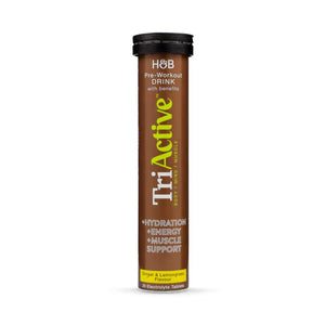 TriActive Pre-Workout Sabor Gengibre y Citronella - 20 comprimidos