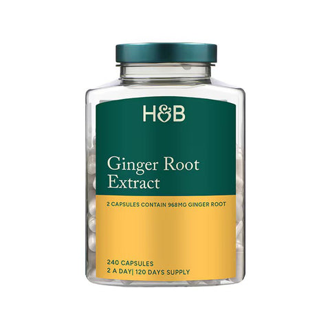 Holland & Barrett Extracto de Raíz de Jengibre en Cápsulas para Bienestar Natural