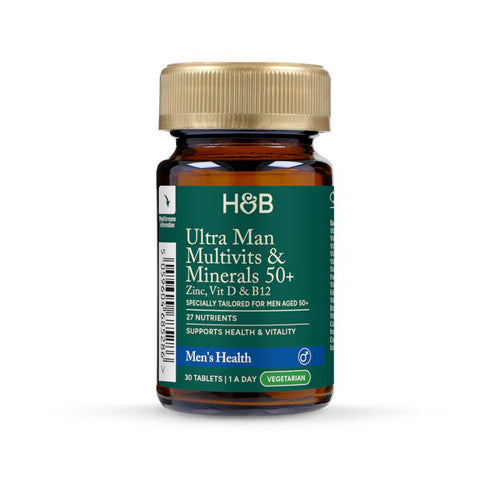 Holland & Barrett Ultra Man Multivitaminas y Minerales 50+ - Comprimidos de alta calidad
