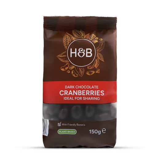Holland & Barrett Arándanos Rojos con Chocolate Negro - 150 g