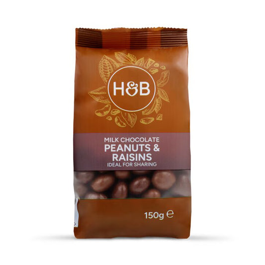 Holland & Barrett Cacahuete y Pasas con Chocolate con Leche - 150 g