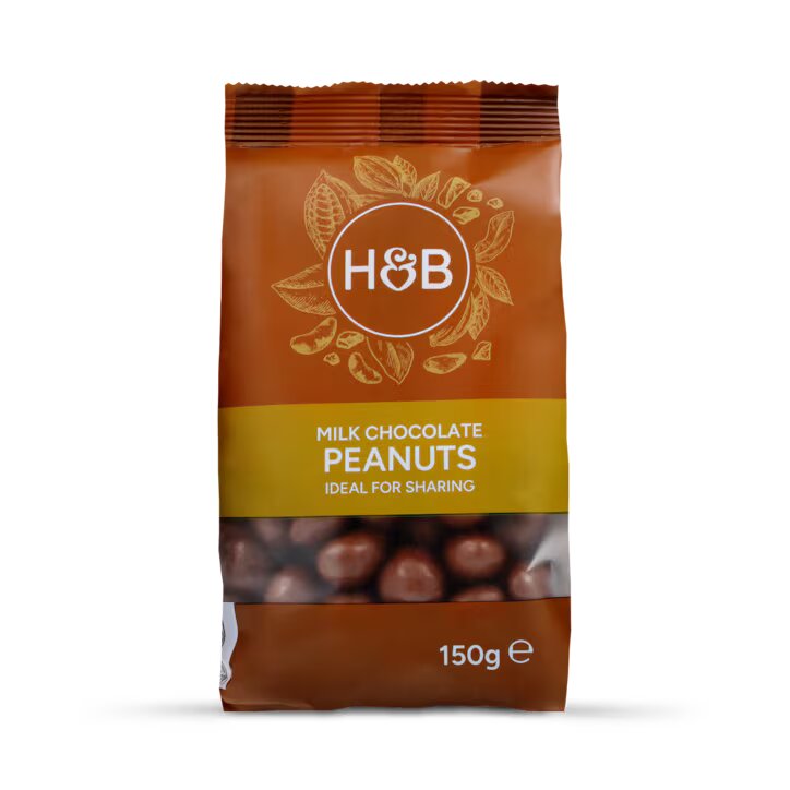 Holland & Barrett Cacahuetes con Chocolate con Leche - 150g