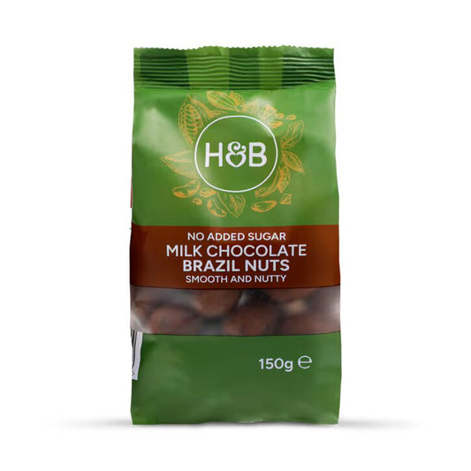 Holland & Barrett Nueces de Brasil con Chocolate con Leche Sin Azúcar Añadido - 150g