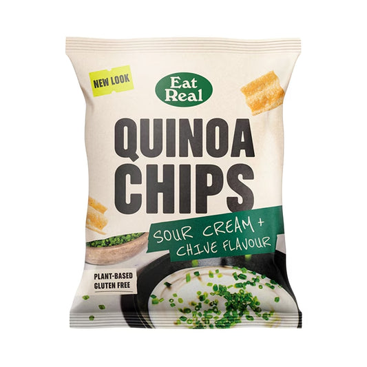 Eat Real Chips de Quinoa Sabor Crema Agria y Cebollino