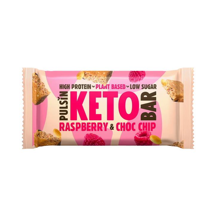 Pulsin Barrita Keto de Frambuesa y Chips de Chocolate - 50g