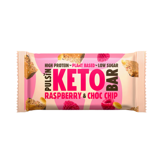 Pulsin Barrita Keto de Frambuesa y Chips de Chocolate - 50g
