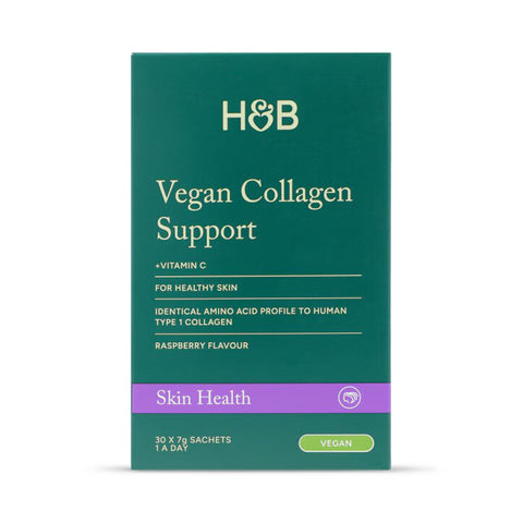 Holland & Barrett Apoyo de Colágeno Vegano + Vitamina C Sabor Frambuesa - 210g