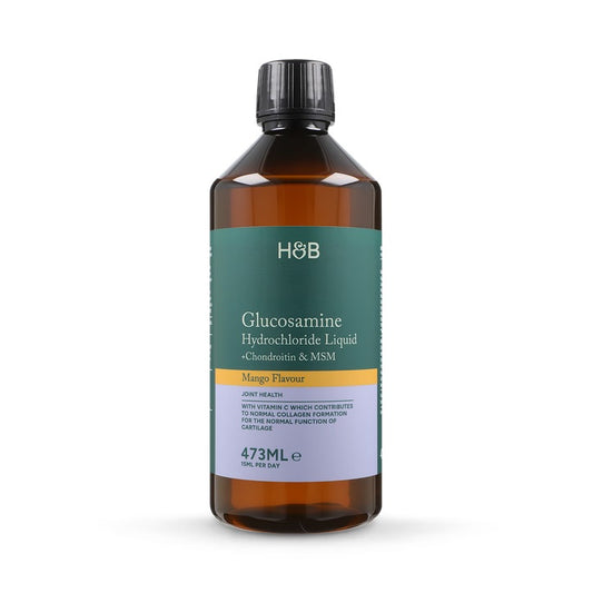 Holland & Barrett Clorhidrato de Glucosamina, Condroitina y MSM Liquido - 473ml