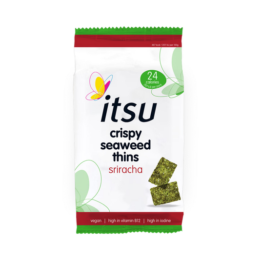 Itsu Algas Crujientes Finas con salsa Sriracha - 5g