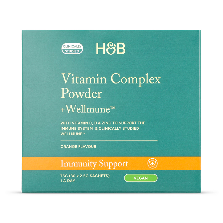 Holland & Barrett Complejo Vitamínico en Polvo + Wellmune™ Sabor Naranja - 75g