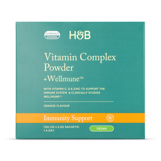 Holland & Barrett Complejo Vitamínico en Polvo + Wellmune™ Sabor Naranja - 75g