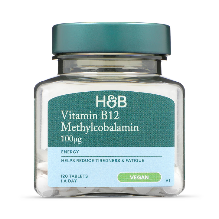 Holland & Barrett Vitamina B12 Metilcobalamina 100µg - 120 Comprimidos