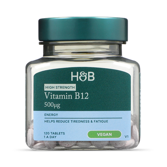 Holland & Barrett Vitamina B12 500 µg + Cianacobalamina   - 120 Comprimidos