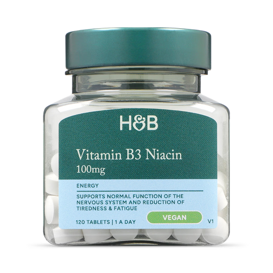 Holland & Barrett Vitamina B3 Niacina 100mg - 120 Comprimidos