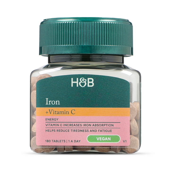 Holland & Barrett Hierro + Vitamina C - 180 Comprimidos