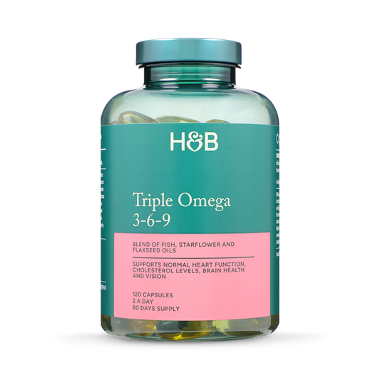 Holland & Barrett Triple Omega 3-6-9 de Alta Potencia - 120 Cápsulas