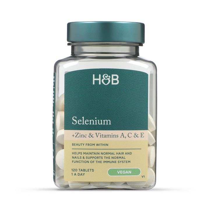 Holland & Barrett Selenio + Zinc y Vitaminas A, C y E - 120 Comprimidos