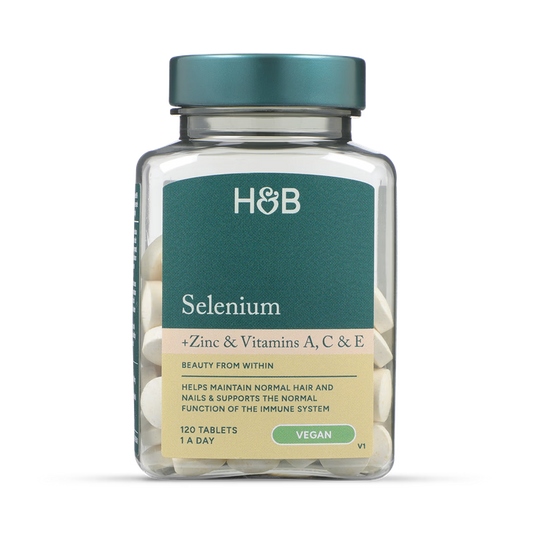 Holland & Barrett Selenio + Zinc y Vitaminas A, C y E - 120 Comprimidos