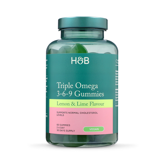 Holland & Barrett Aceite Vegano Triple Omega 3-6-9 Sabor Lima Limón - 60 Gominolas