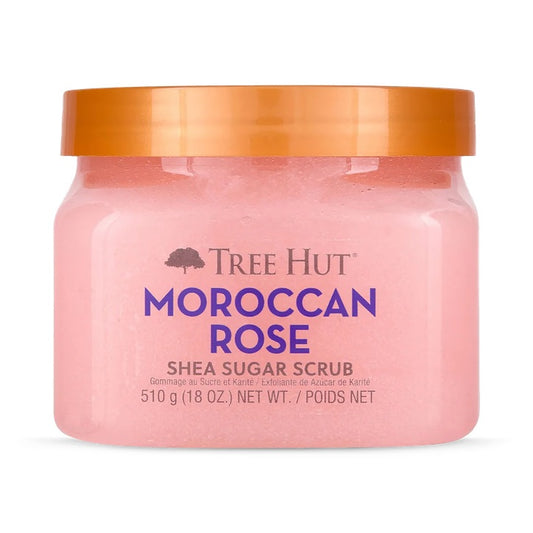 Tree Hut Exfoliante de Azúcar y Karité con Rosa Marroquí - 510g