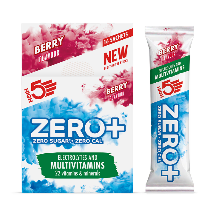 High5 Zero+ Electrolitos y Multivitaminas Sabor Bayas - 16 x7g