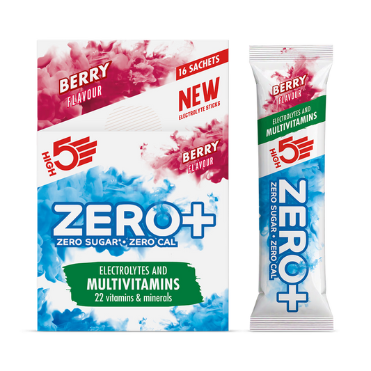 High5 Zero+ Electrolitos y Multivitaminas Sabor Bayas - 16 x7g