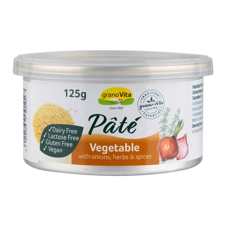 Granovita Paté de Verduras con Cebolla, Hierbas y Especias - 125g