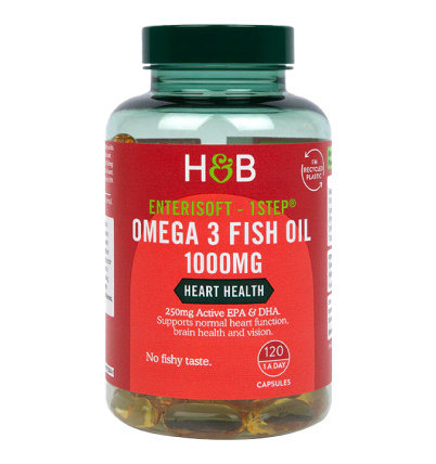 Enterisoft-1Step® Omega 3 Fish Oil 1000mg - 120 Capsules