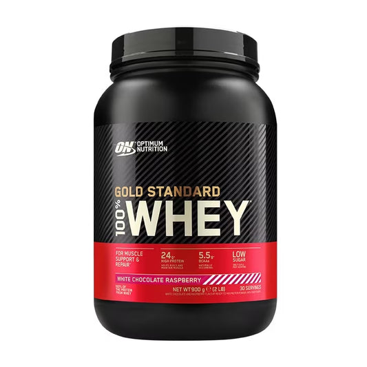 Optimun Nutrition Gold Standard 100% Proteína de Suero sabor Chocolate Blanco y Frambuesa - 900g