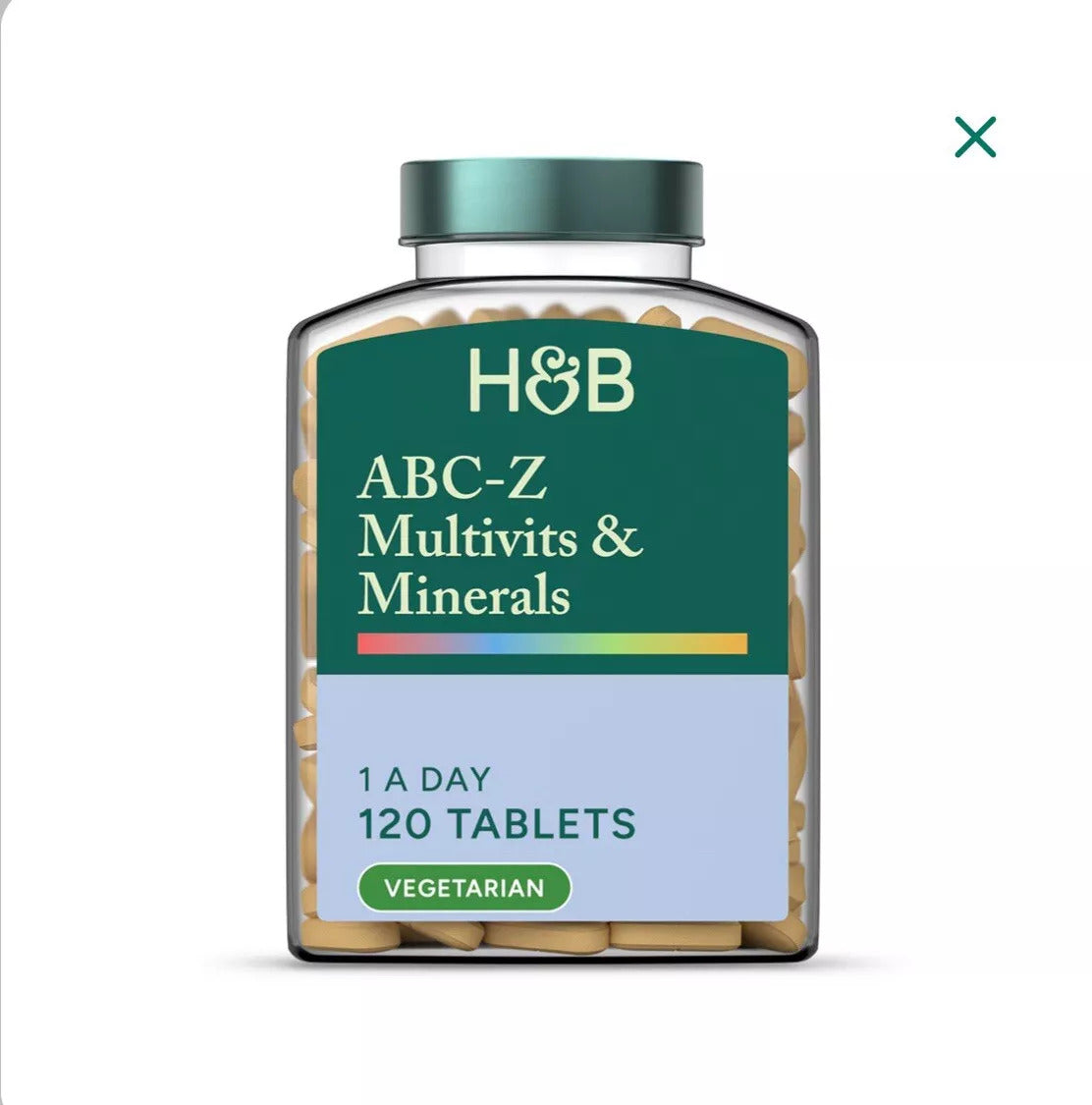 Holland &amp; Barrett Multivitamins and Minerals ABC to Z - 120 Tablets
