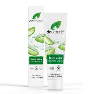 Dr Organic Pasta de dientes de Aloe Vera - 100ml