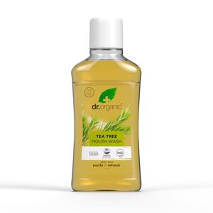 Dr Organic Enjuague Bucal Antibacteriano de Árbol de Té - 500ml