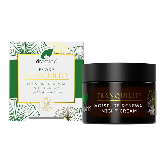 Dr Organic Crema de Noche Evoke Tranquility Nutrición y Reparación - 50ml