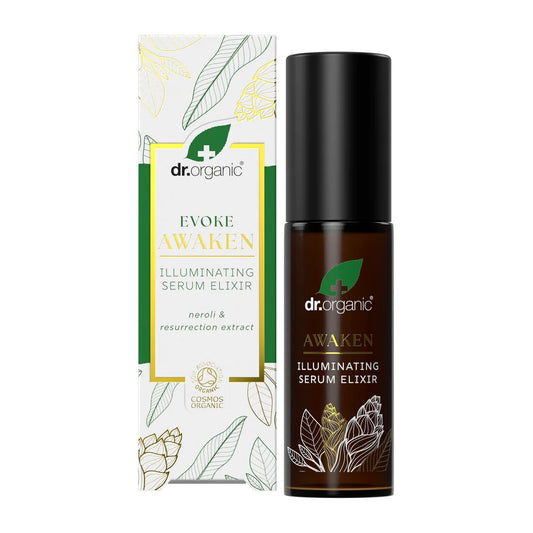 Dr Organic Suero Elixir Iluminador Evoke Awaken Energía y Luz para tu Piel - 30ml