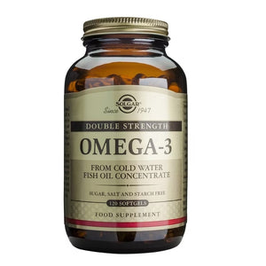 Solgar Omega 3 Aceite de Pescado Alta Concentración - 120 cápsulas blandas