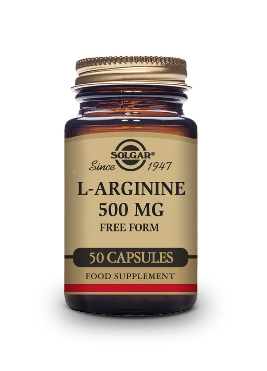 Solgar L-Arginine 500 mg - 50 Vegetable Capsules