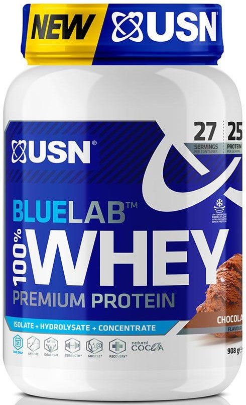 USN BLUELAB 100% Suero de Proteína Premium - 908g